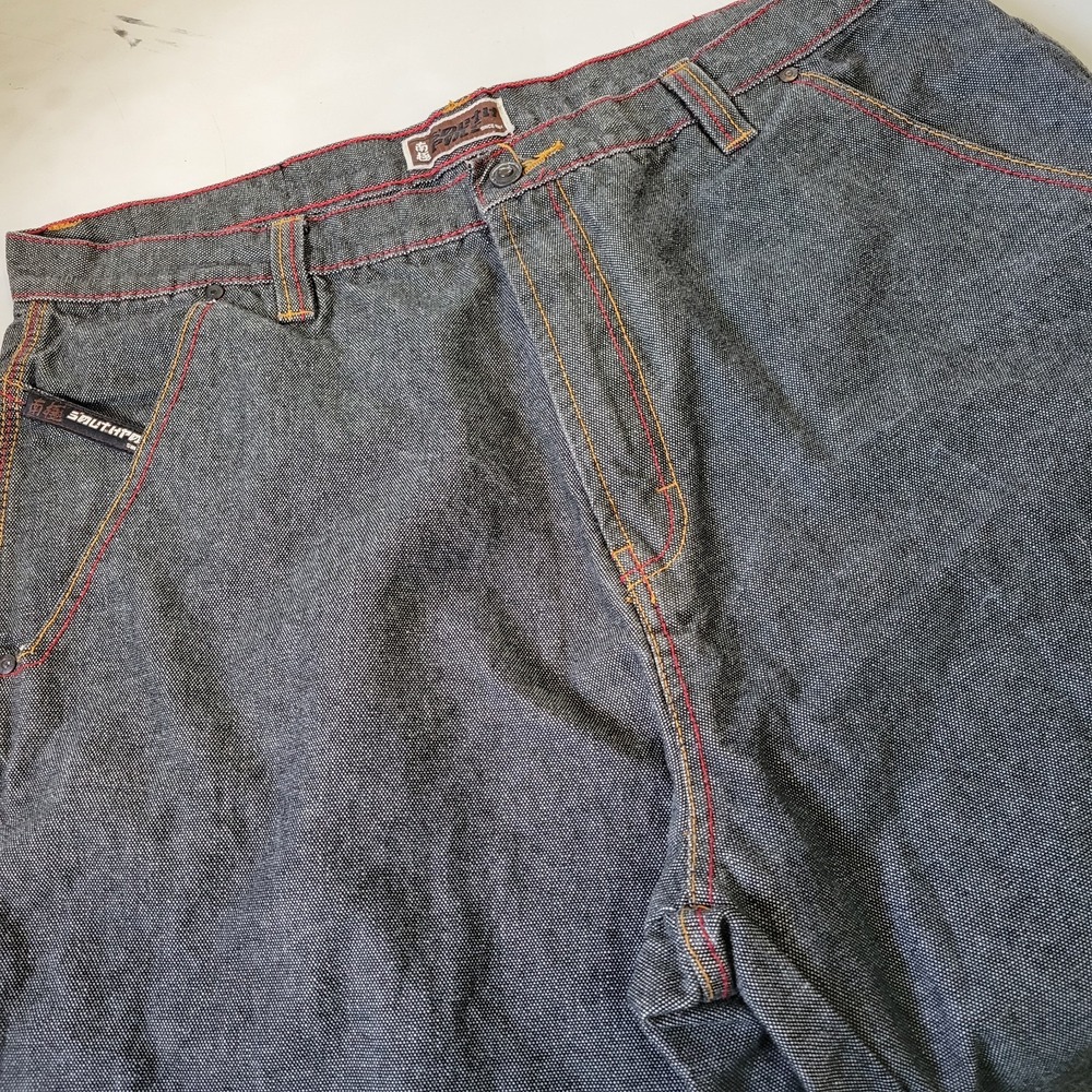 Vintage Southpole Men's 42x12 Gray Denim Hip Hop 90's‎ Shorts